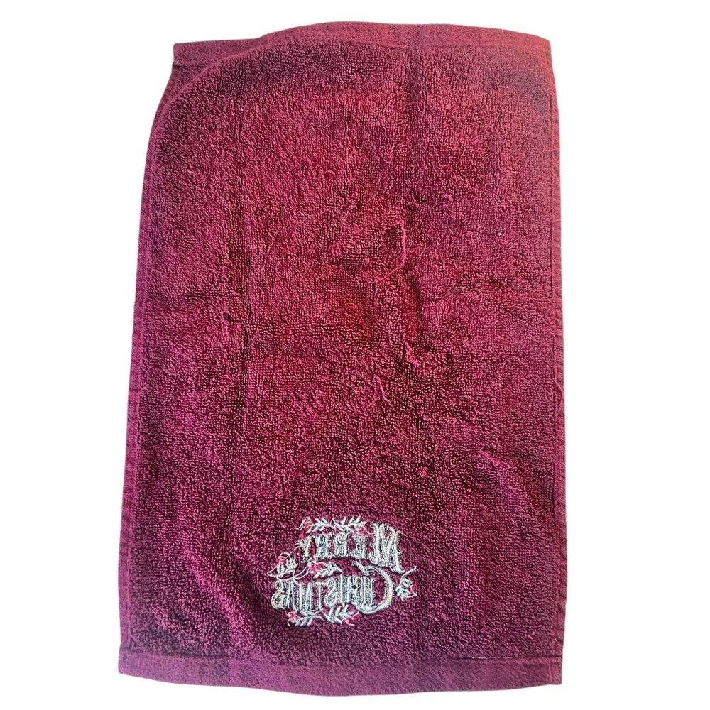 Set Of 3 Merry Christmas Hand Towels 11